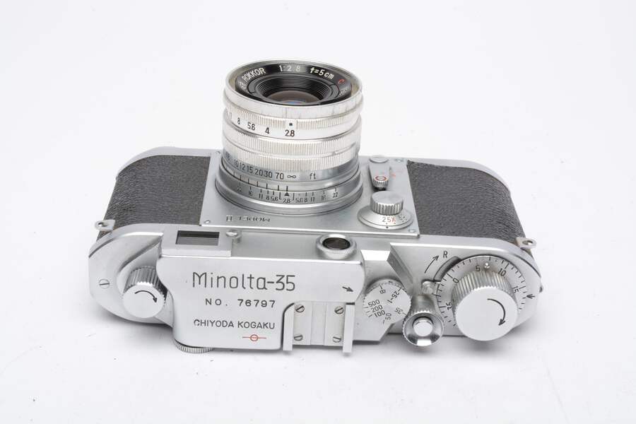 Minolta 35 Model II 35mm rangefinder Camera w/Chiyoko 50mm f2.8