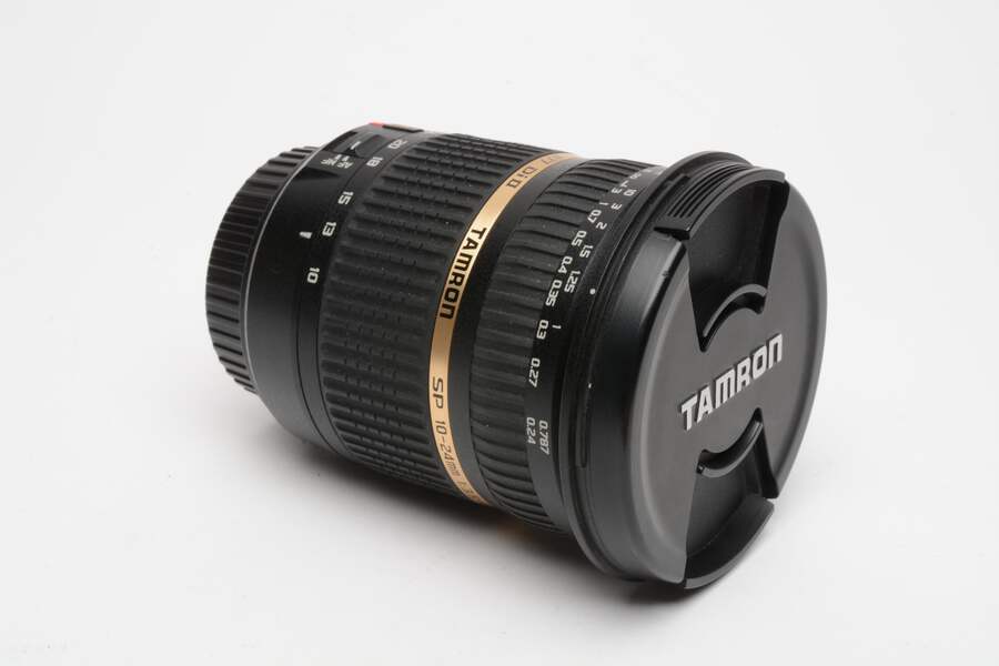TAMRON SP 10-24mm F3.5- Canon用 超広角レンズ Tamron SP 10-24mm f3.5-4.5 Di II wide zoom for Canon EF, caps