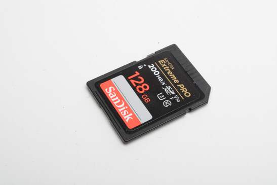 Sandisk Extreme Pro 128GB SD Card 200MB/s w/ Jewel Case, Formatted