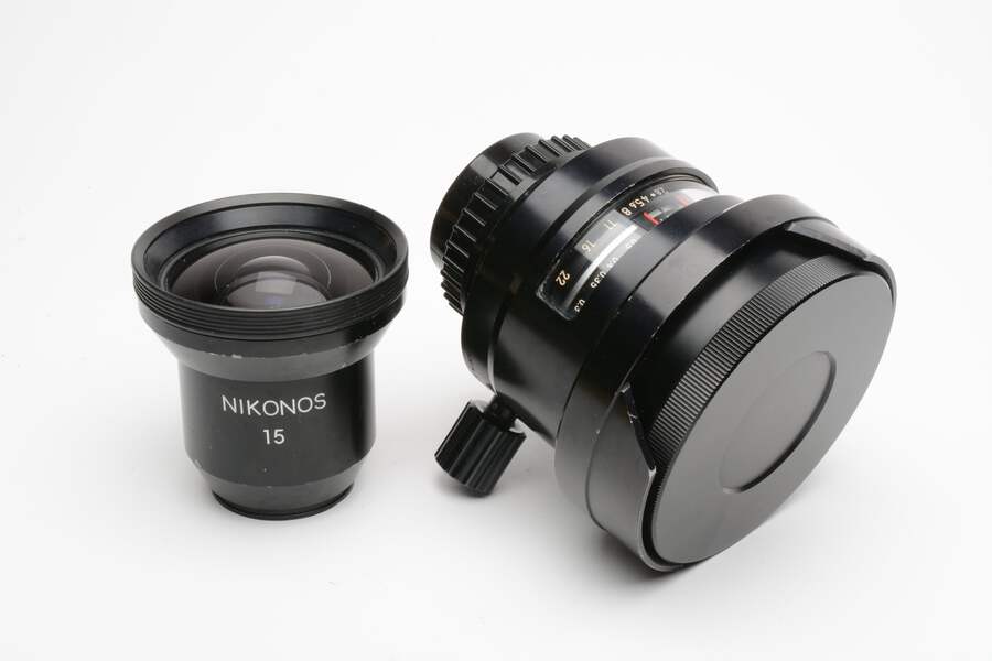 Nikon UW-Nikkor Nikonos 15mm f2.8 Lens w/Nikonos 15 Finder, caps