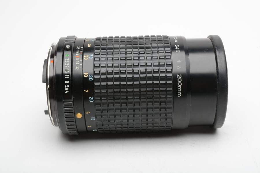 Pentax SMC 645-A 200mm F4 lens w/Sky + Caps, Very Nice! | eBay