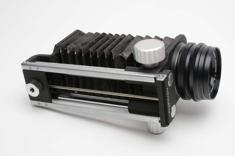 Minolta Auto Bellows w/Macro Rokkor-X 100mm f4 Lens, Clean, smooth