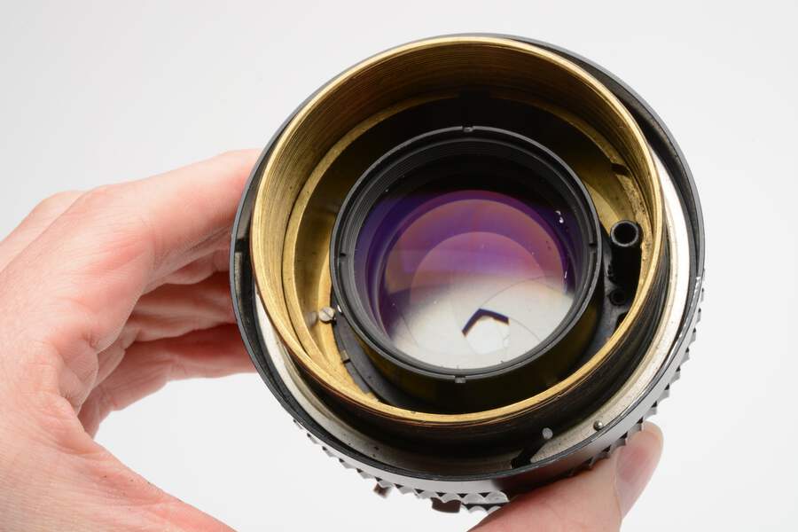 Hasselblad 100mm f3.5 Zeiss Planar C Lens (Black), Modified for