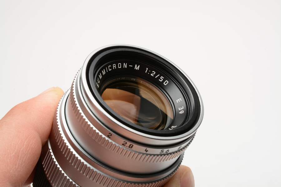 Leica Summicron-M 50mm f2 Silver E39 Lens, Mint! 11816 | eBay