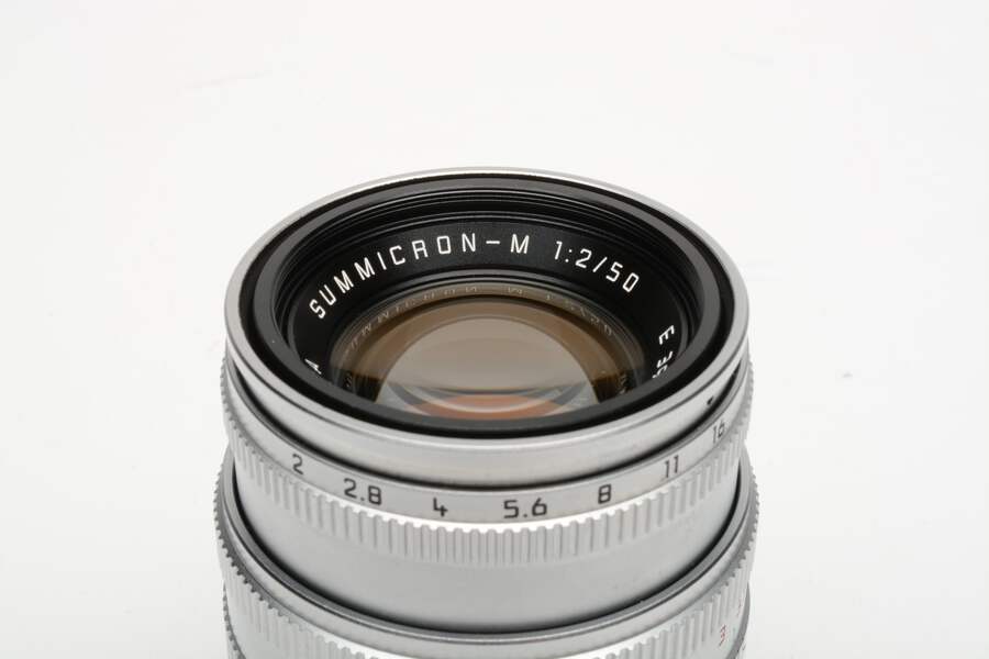 Leica Summicron-M 50mm f2 Silver E39 Lens, Mint! 11816 | eBay