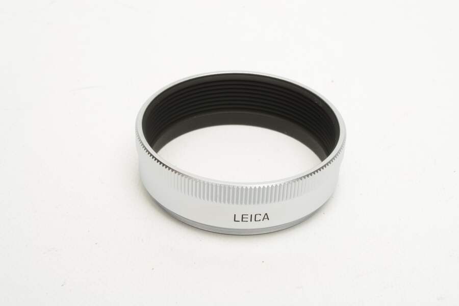 LEICA 美品 ELMAR-M 50mm F2.8 E39 #12549 Leica Elmar-M 50mm F2.8 f2.8 Silver Chrome Metal Lens Hood E39