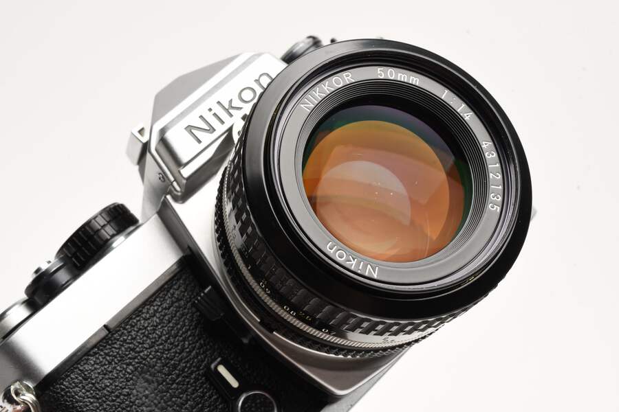 Nikon FE 35mm SLR w/50mm f1.4, New Seals, UV, +Manual, Great! | eBay