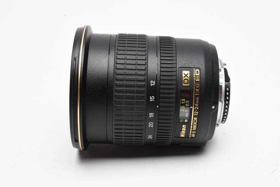 Nikon AF-S Nikkor 12-24mm f4G ED DX w/Caps, Hood, Mint- | eBay