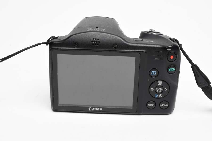Canon PowerShot black SX410 IS digital Point&Shoot w/2batts + Case