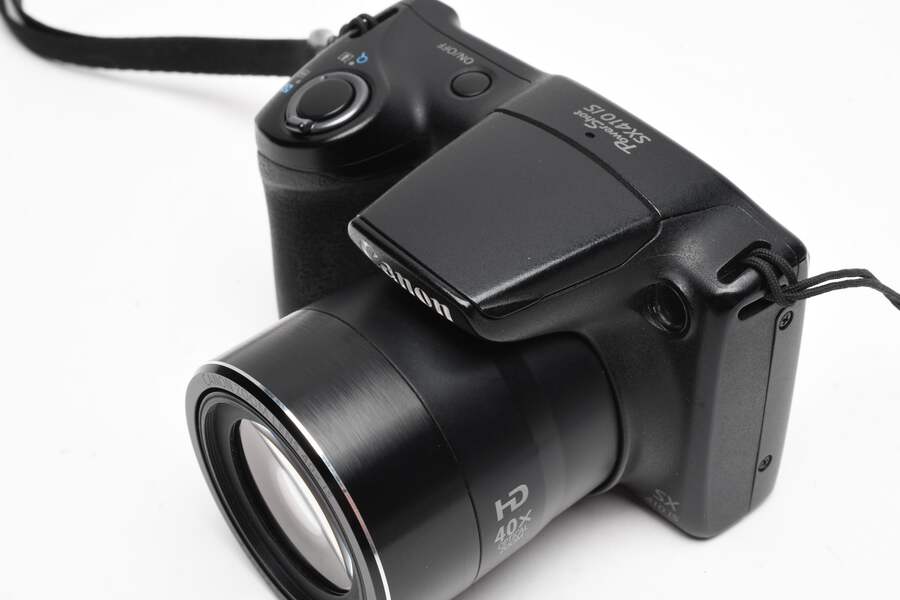 Canon PowerShot black SX410 IS digital Point&Shoot w/2batts + Case