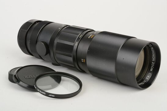 Yashica Yashinon Zoom 75-230mm F4.5 Telephoto M42 Mount, UV+Caps