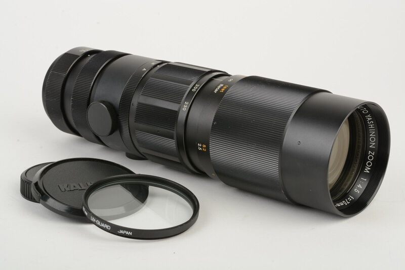 Yashica Yashinon Zoom 75-230mm F4.5 Telephoto M42 Mount, UV+Caps