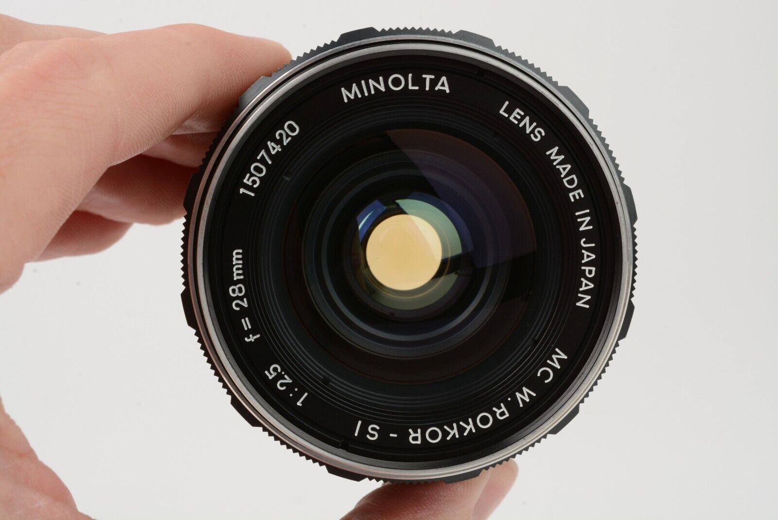 Minolta MC W.Rokkor-X SI 28mm F2.5 Lens for MD Mount, Caps, Hood