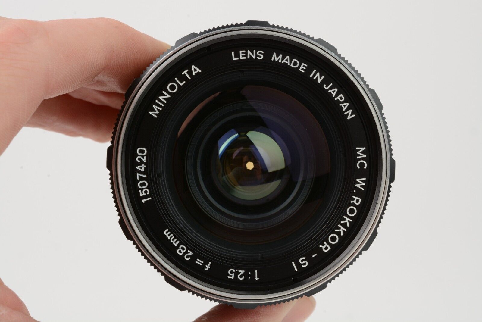 Minolta MC W.Rokkor-X SI 28mm F2.5 Lens for MD Mount, Caps, Hood