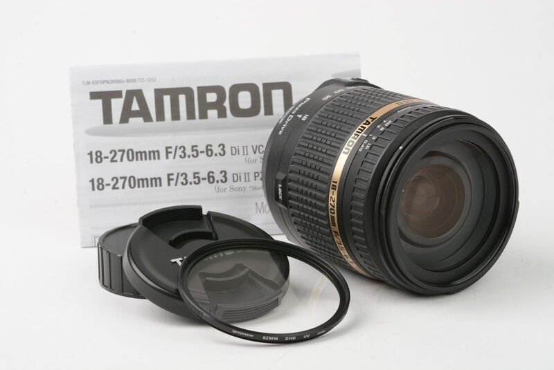 Tamron AF 18-270mm f3.5-6.3 Di II VC B008 Nikon AF Mount, Caps+UV+
