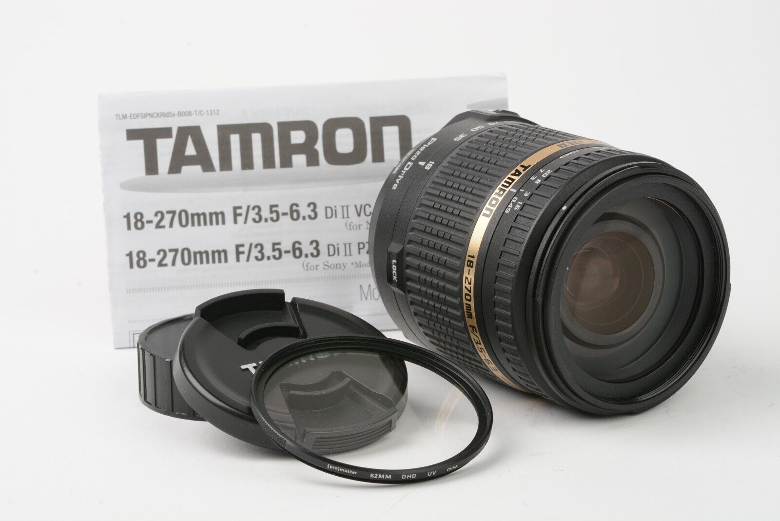 Tamron AF 18-270mm f3.5-6.3 Di II VC B008 Nikon AF Mount, Caps+UV+