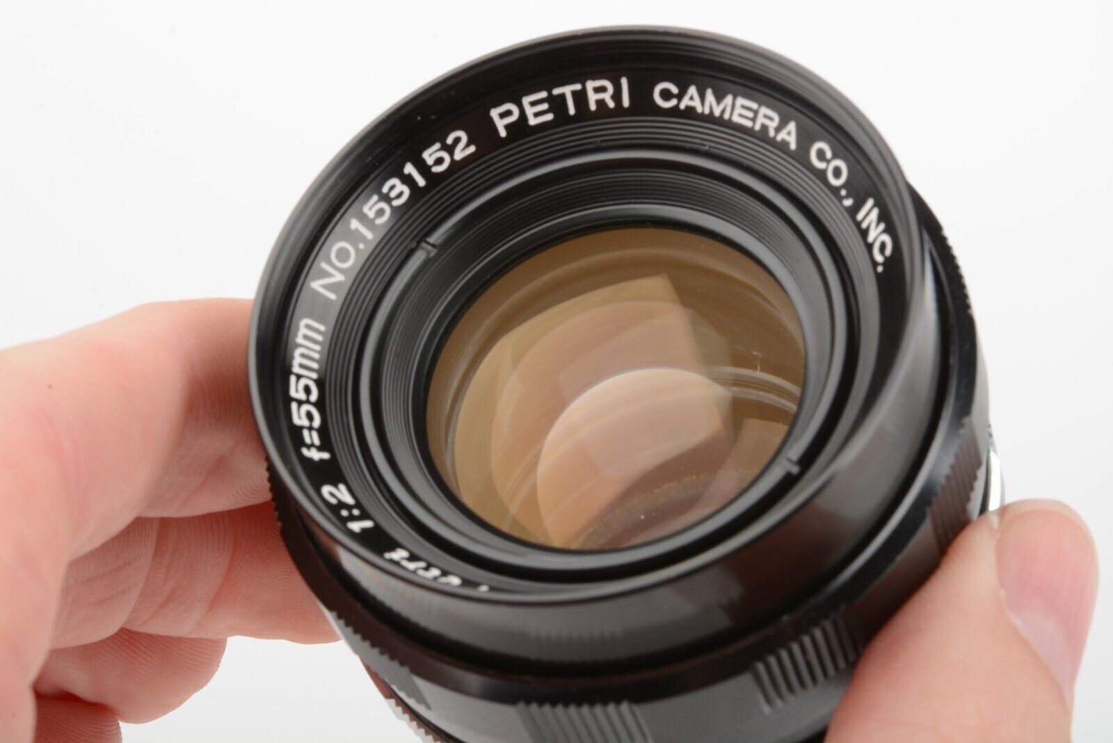 Petri C.C 55mm F2 MF Prime Lens Petri Mount MF w/ Front Cap, very