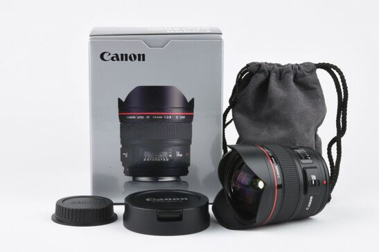 Canon EF 14mm f2.8L II USM Wide Angle Lens, Boxed, Pouch, Caps