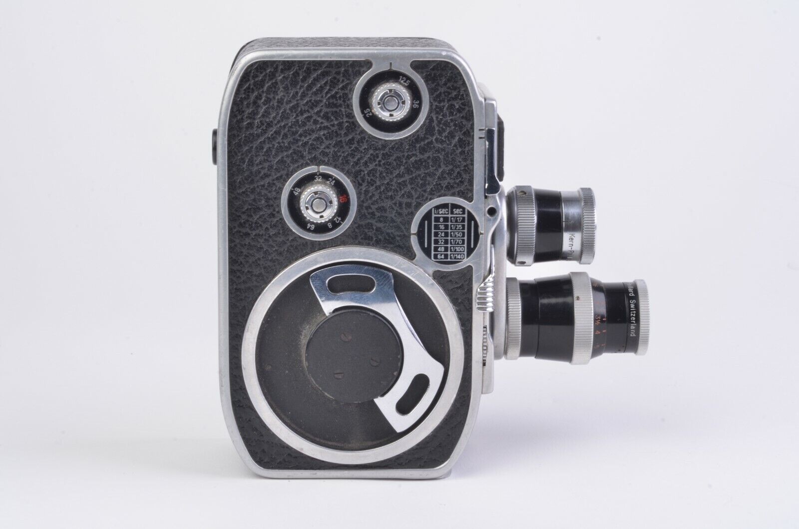 Bolex Paillard B8 8mm Movie Camera w/ Kern 36mm & 12.5mm Lenses