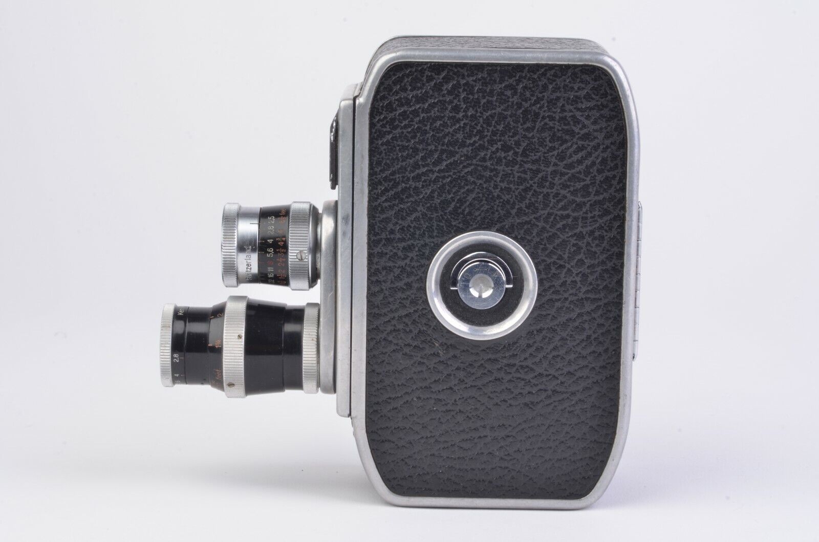 Bolex Paillard B8 8mm Movie Camera w/ Kern 36mm & 12.5mm Lenses