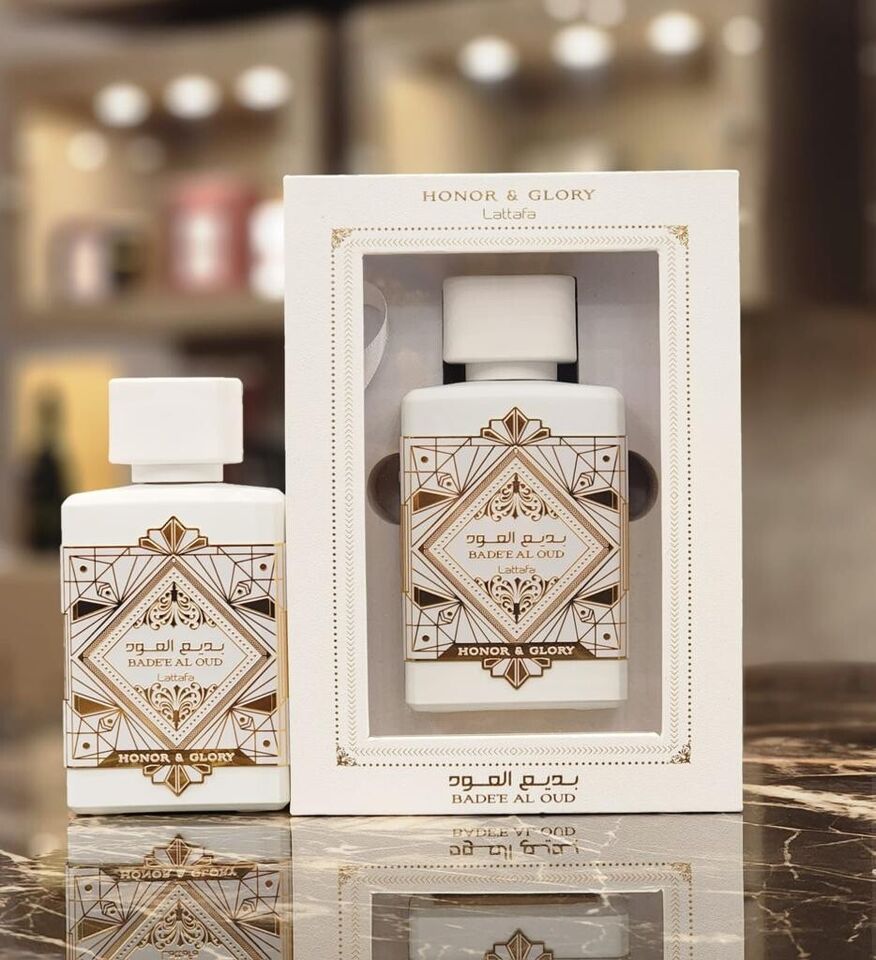 Honor&glory badee al oud ラタファ100ミリ Lattafa Bade'e Al Oud Honor & Glory Unisex Eau De Parfum Spray 3.4