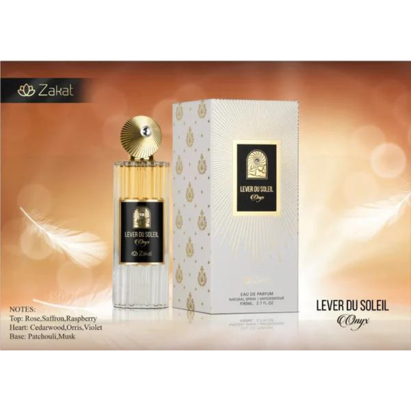 Zakat Lever Du Soleil Onyx Unisex EDP Fragrance for Men & Women