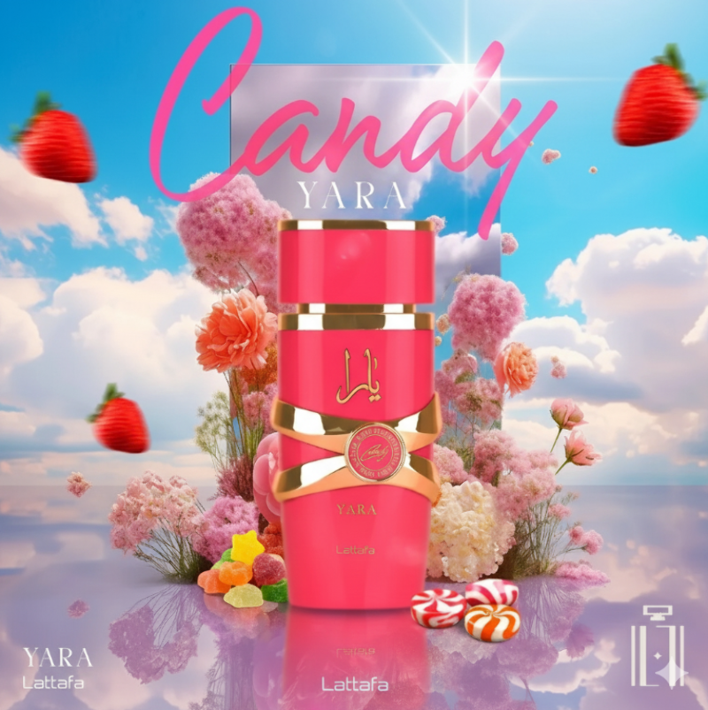 Yara Candy by Lattafa EDP Perfume Spray for Women Brand New 3.4 OZ