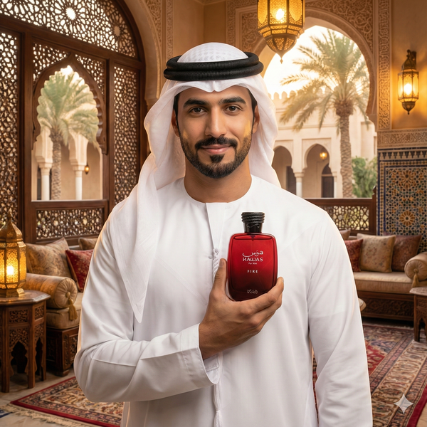 Hawas Fire For Him by Rasasi Men's EDP Perfume Cologne Spray 3.4