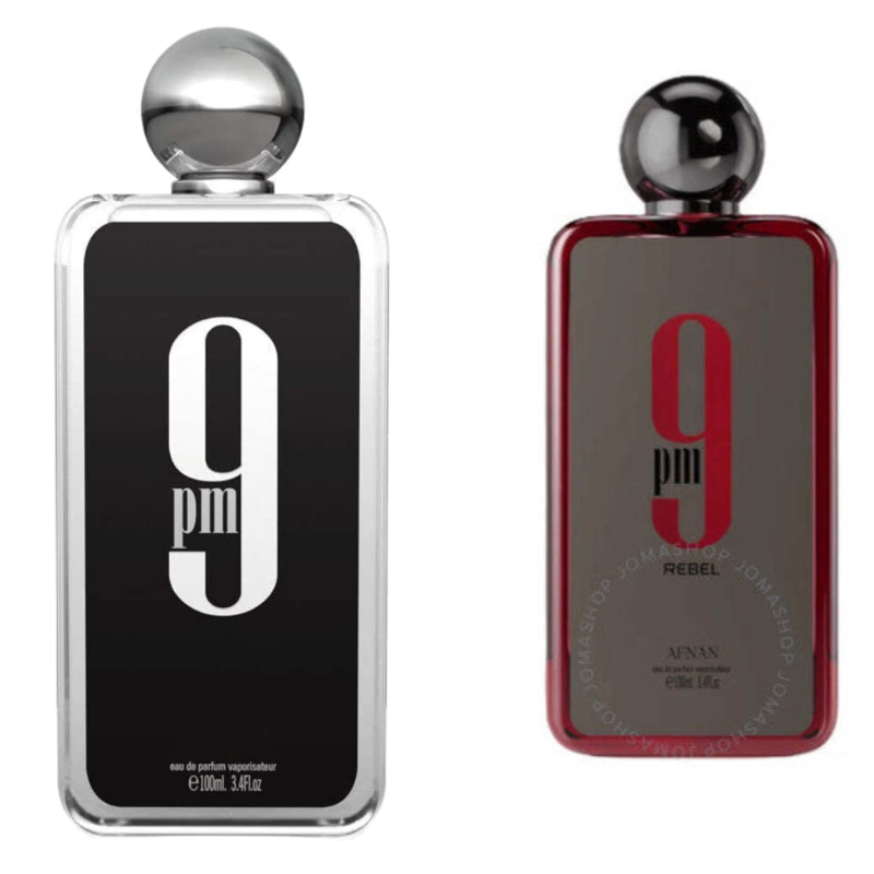 Afnan Perfume Combo 9 PM for Men and 9 PM Rebel for Unisex EDP 3.4