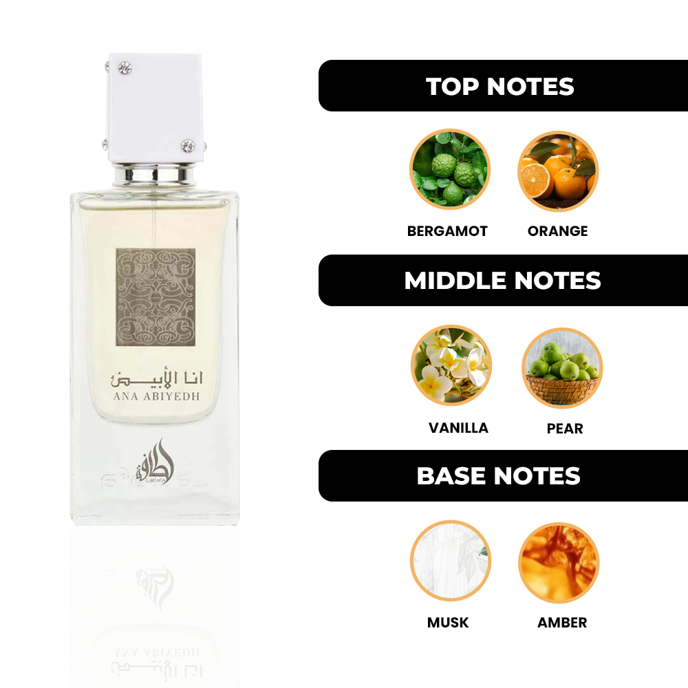 ラッタファ LATTAFA アナ アビエド ワイト Amazon.com : Lattafa Perfumes Ana Abiyedh for Unisex Eau de