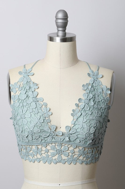 Crochet Lace Daisy Bralette
