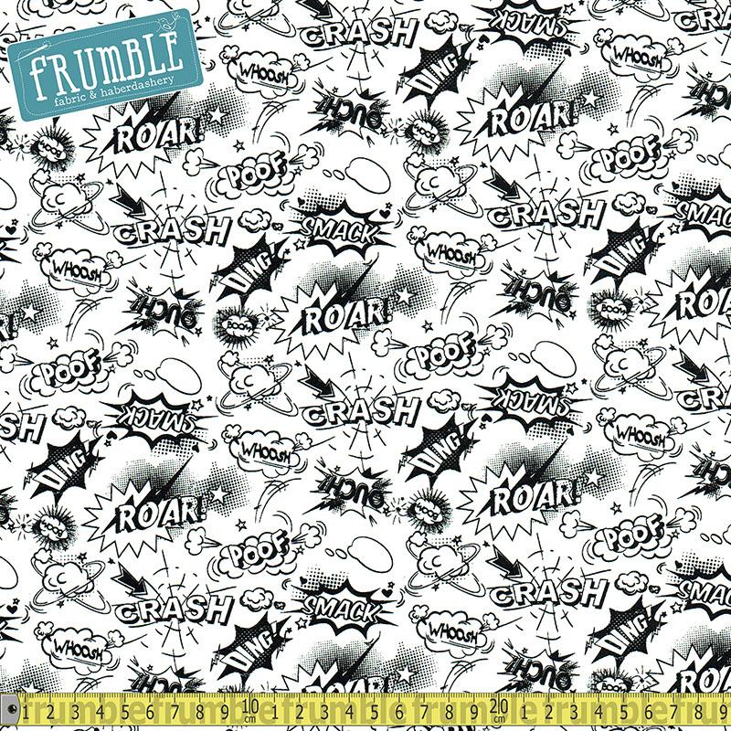 Michael Miller Fabric Typewriters Ivory HALF METRE