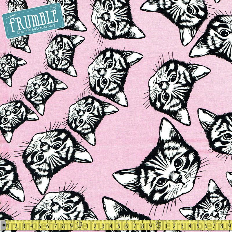 Alexander Henry Fabric Mini Calaveras Hot Pink HALF METRE