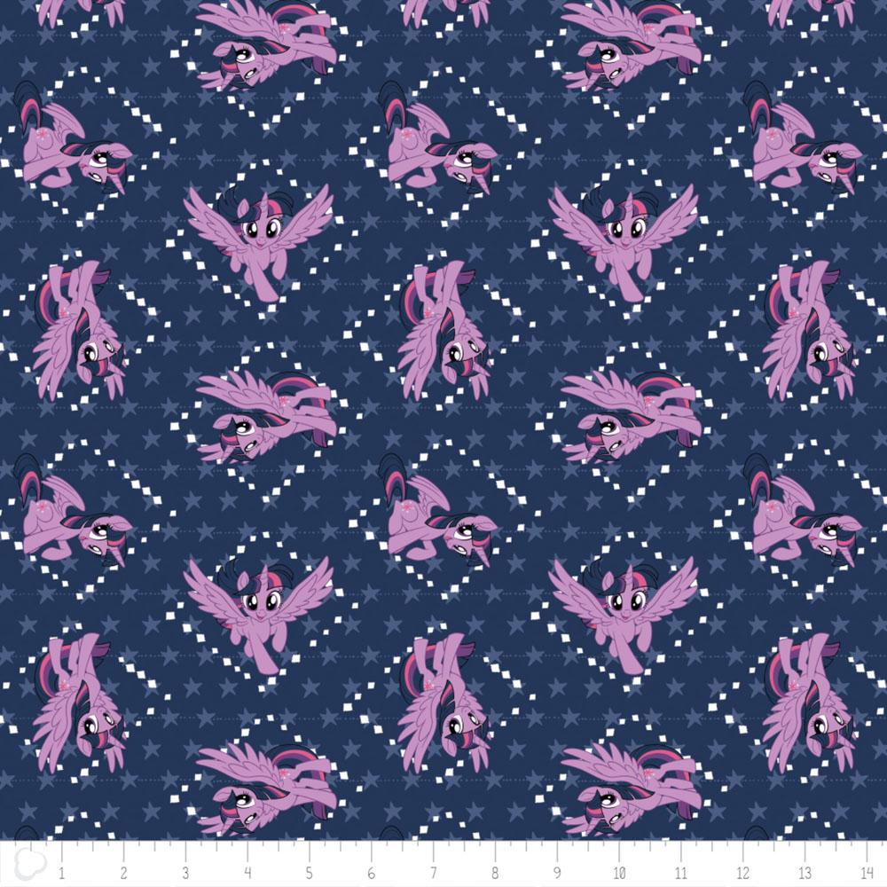 Camelot Fabric My Little Pony Friends In White HALF METRE
