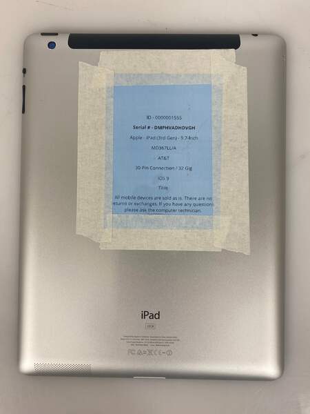 Apple iPad 3rd Gen 32GB 9.7