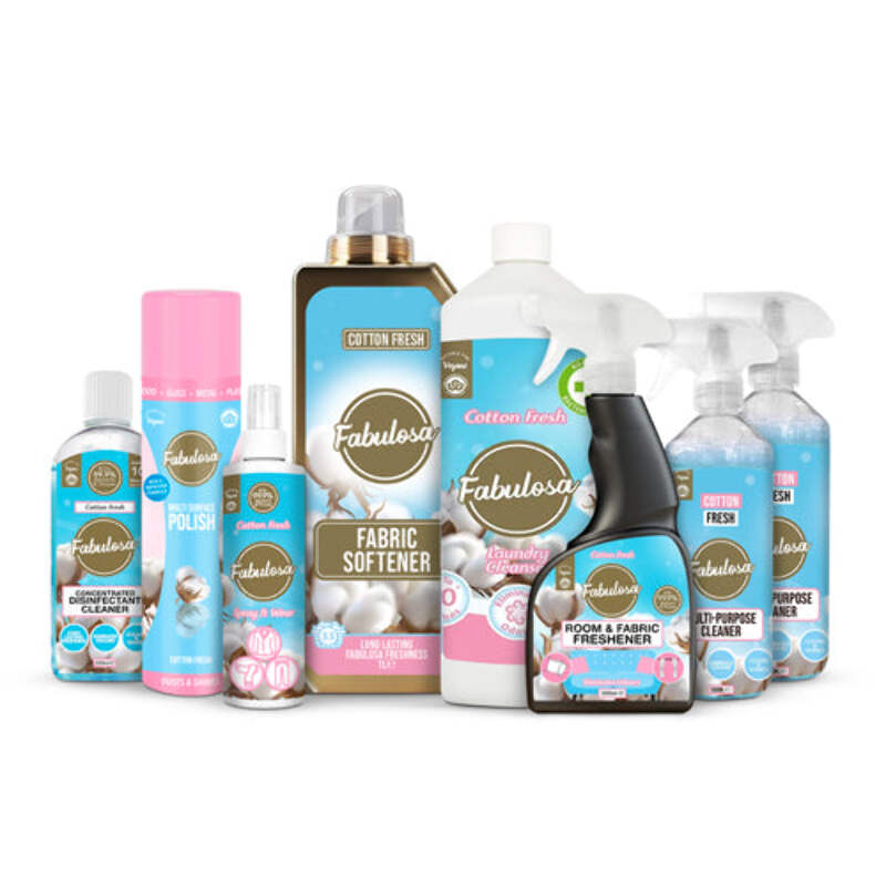 Fabulosa Cotton Fresh Cleaning Bundle Pieces UK