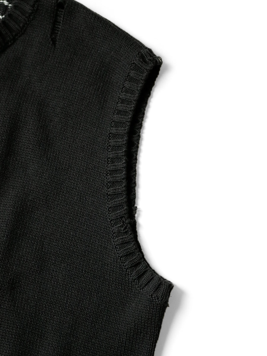 Kapital 5G cotton knit BONE vest (time sale) | eBay