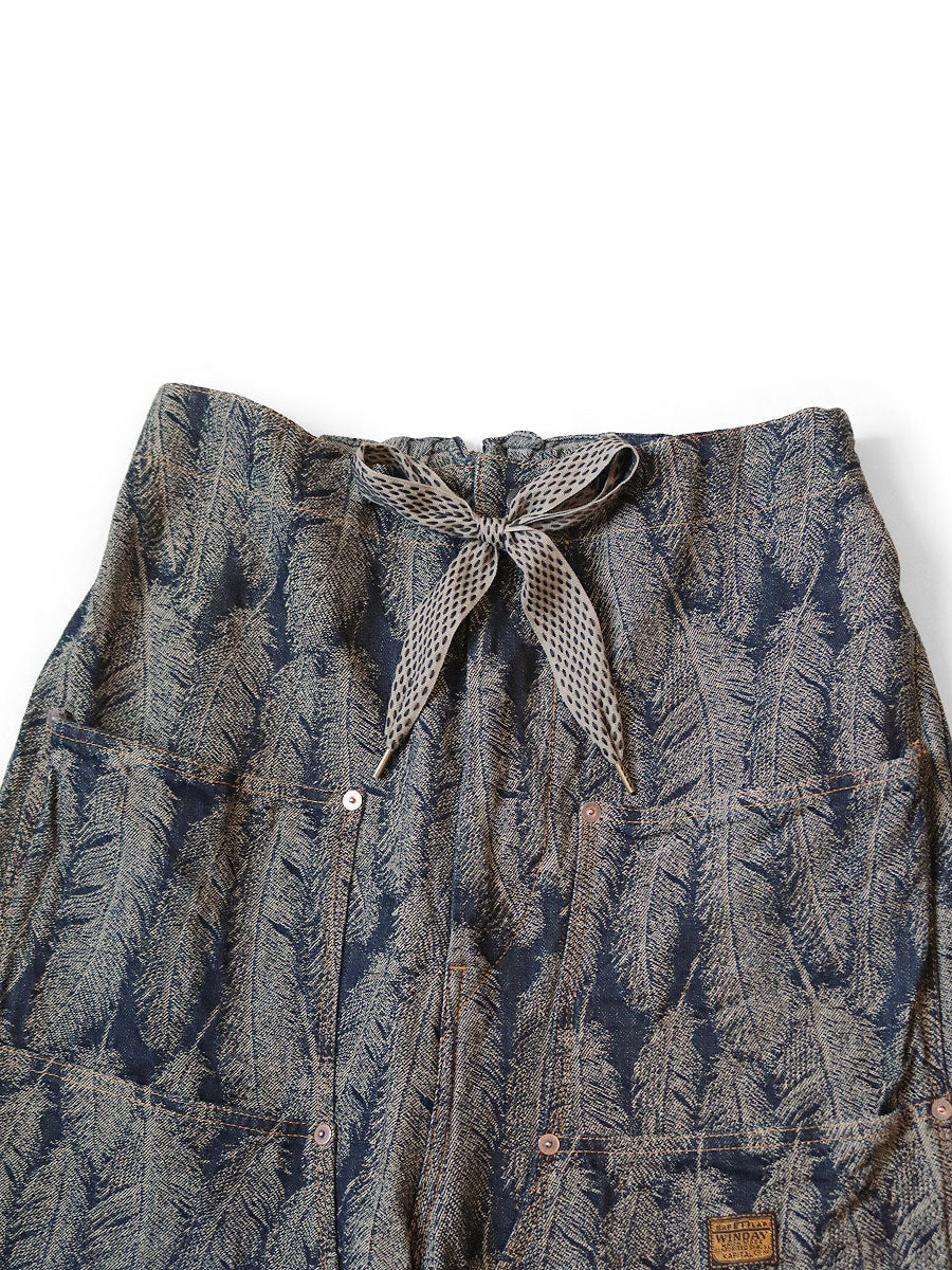 Kapital denim マグパイフェザーバギー パンツsize 3 Kapital 12oz Magpie Denim W Knee Easy Baggy feather Pants