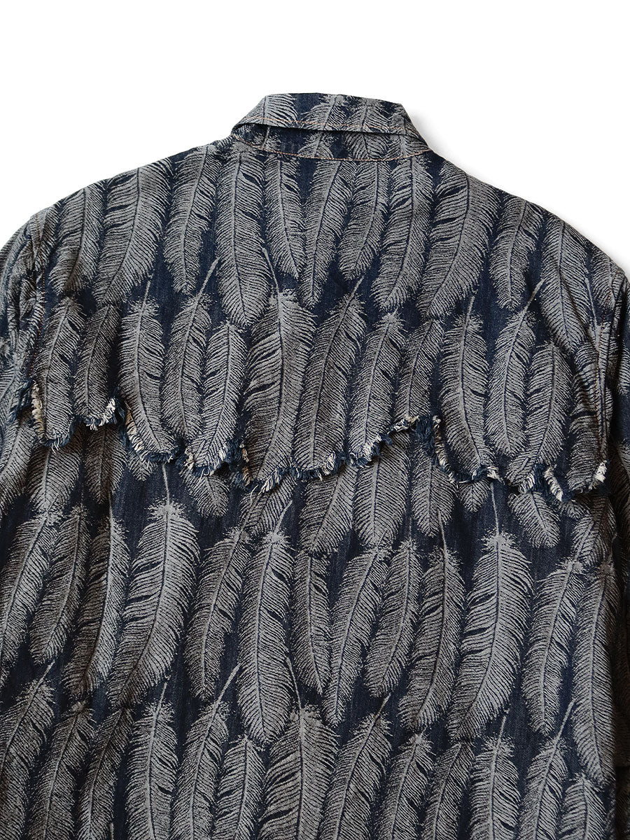 Kapital 5oz Magpie Denim Husky Western Shirt (long sleeve