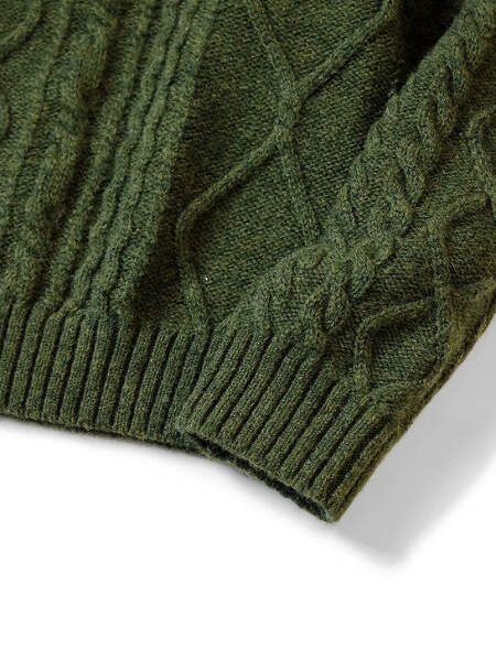 Kapital 5G Wool Cable Knit Elbow CATPITAL Crew Sweater | eBay