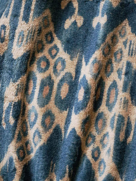 Kapital Java Kasuri Fleece Snap sweater | eBay