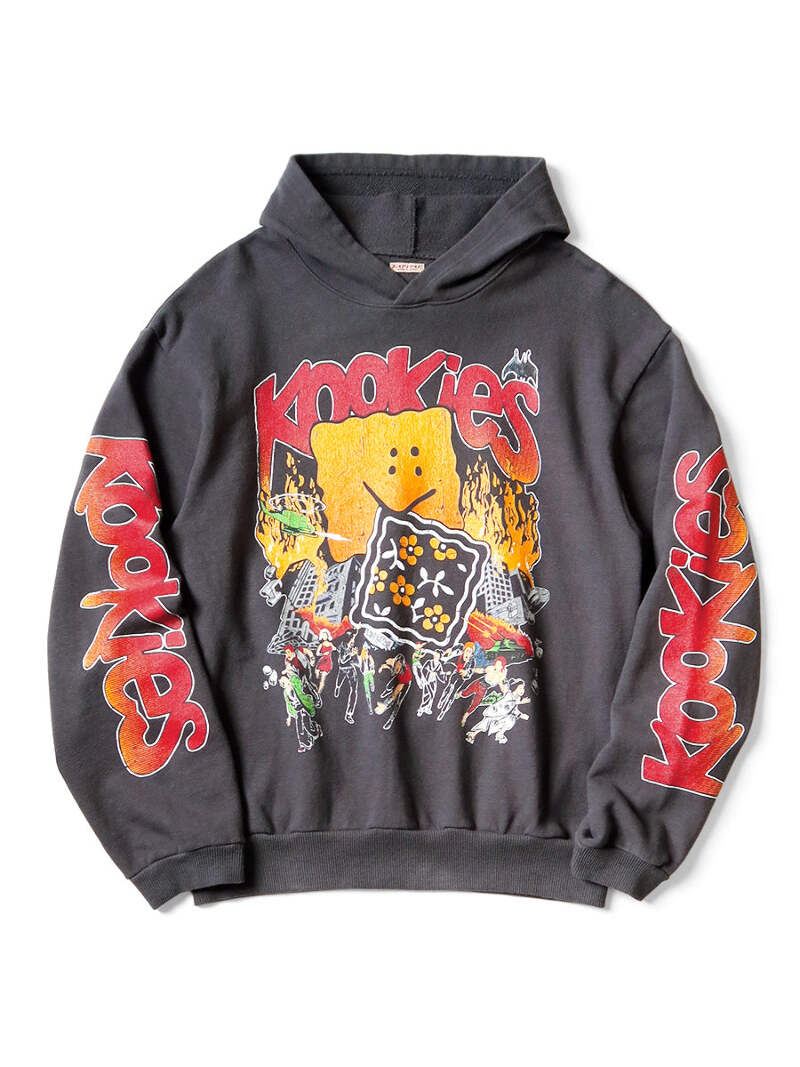 キャピタル スウェットBUSTER PECKISH RAINBOWYpt Kapital fleece hooded sweatshirt (BUSTER PECKISH RAINBOW Ypt