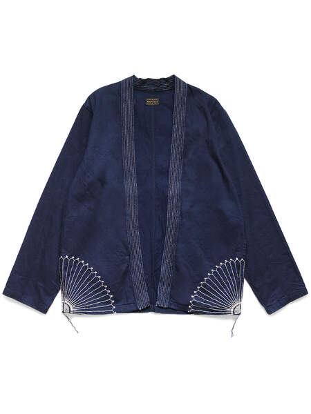 ジャケット・アウター [4] Kapital 8 oz Denim Kakashi Shirt Kapital 8oz IDG×IDG denim KAKASHI shirt (Furoshiki embroidery