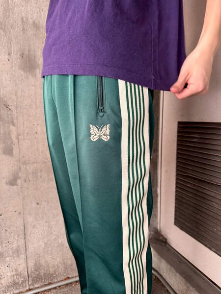 Needles LHP EXCLUSIVE TRACK PANTS POLY SMOOTH Green | eBay