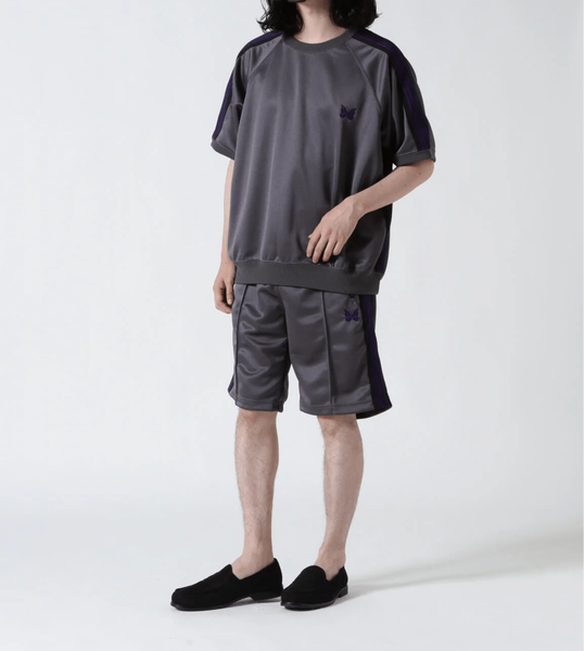 Needles B'2nd Track Pant Shorts Poly Smooth charcoal | eBay