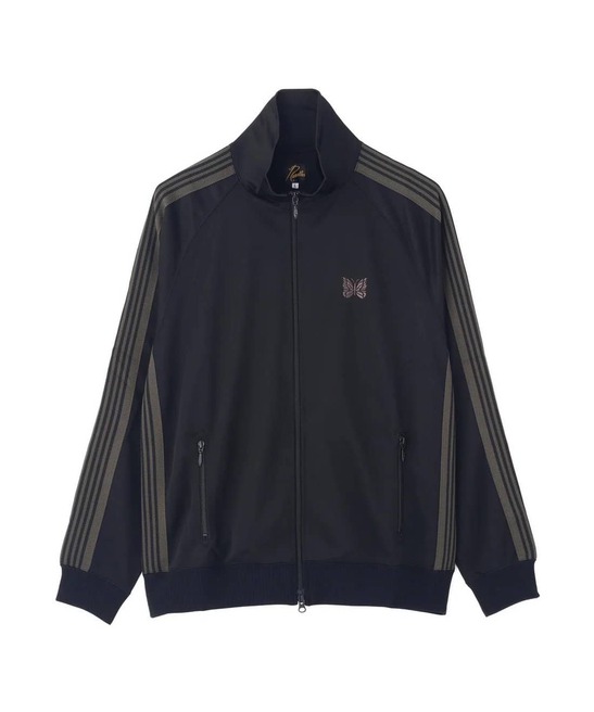 needles 別注poly smooth track jacket black Needles Poly Smooth Track Jacket in Black Needles