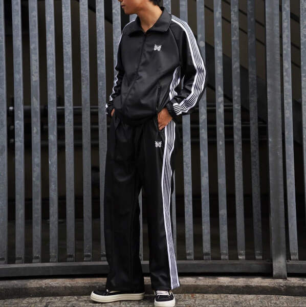 NEEDLES LHP SYNTHETIC LEATHER Black TRACK PANT | eBay