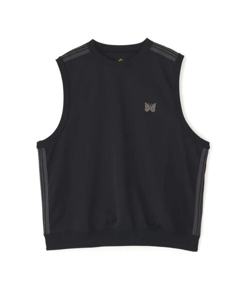 トップス Needles no sleeve tee 22ss black Needles x LHP Exclusive NeckPoly Smooth Black Sleeveless Track