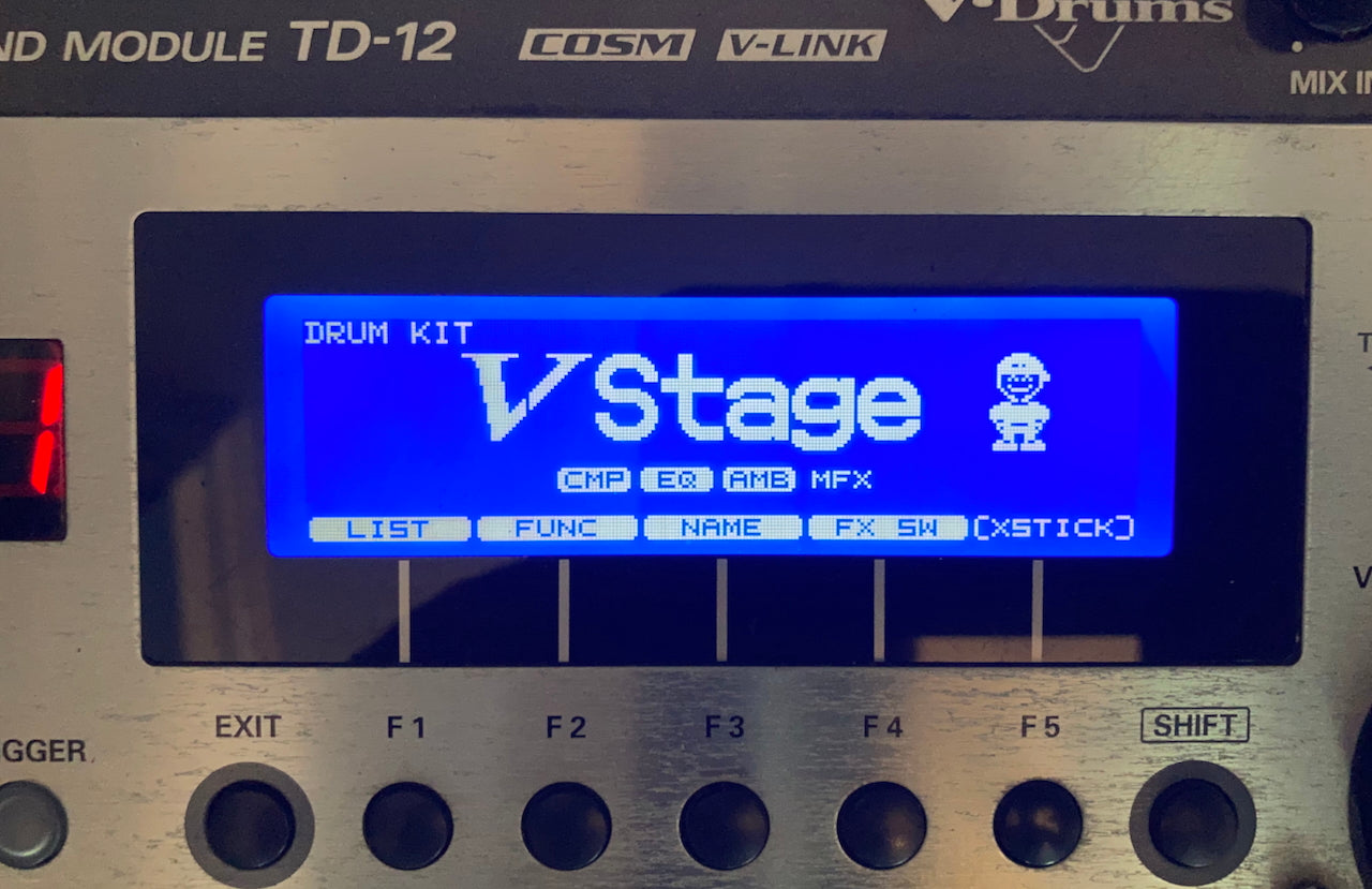 Roland TD12 TD20 TD20X LCD Screen Replacement Display - BLUE - 3YR
