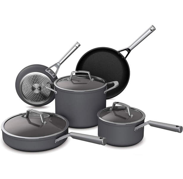Ninja C38000 Foodi NeverStick Premium 8-Piece Cookware Set with